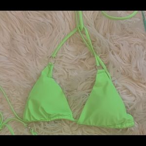 neon green Bikini top